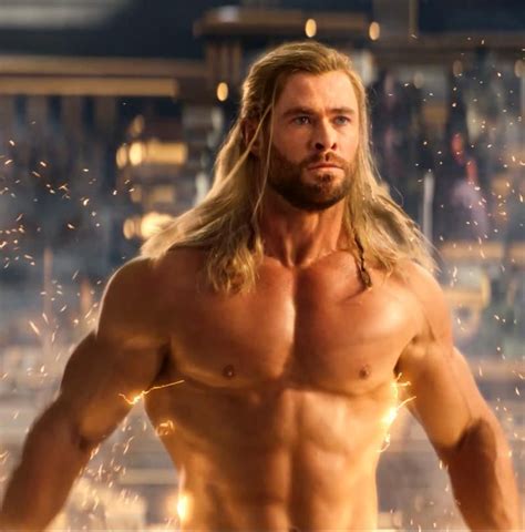 chris hemsworth naked|Chris Hemsworth shows off naked body in Thor 4 trailer